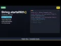String startsWith - Complete JavaScript Tutorial