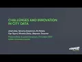 Challenges and Innovation in City Data