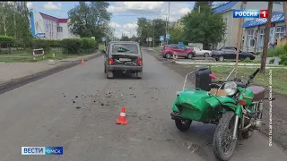 За сутки в Омске произошло две аварии с участием мотоциклистов