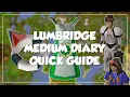 Lumbridge Medium Diary Quick Guide - Old School