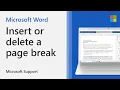 How to add or remove page breaks in Word Microsoft