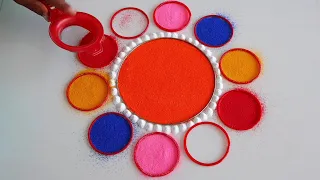 चूड़ी से बनाए नए साल की सुंदर रंगोली l Happy New Year 2026 Rangoli Designs l New Year Rangoli