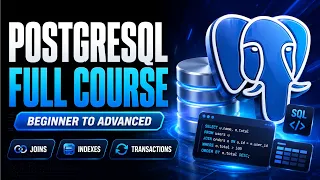 PostgreSQL Full course 2026 Learn PostgreSQL in One
