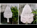 DIY MACRAME LAMP SHADE EASY MACRAME FOR BEGINNERS
