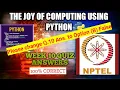 NPTEL The Joy of Computing Using Python Week 10 Quiz Answers 2021 NPTEL Course Quiz Answers 2021