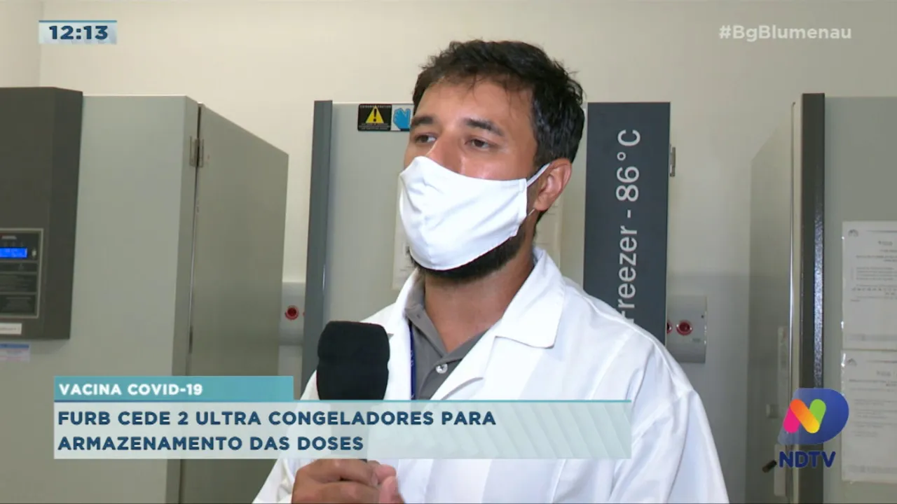 Furb cede 2 ultra congeladores para armazenamento das doses de vacina de coronavírus