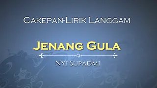 Download LANGGAM KLASIK JENANG GULO   (NYI SUPADMI) MP3