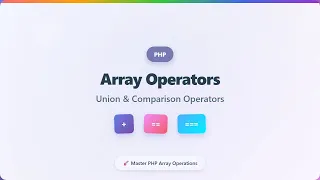 PHP Array Operators Union Equality and Identity Explained for Beginners