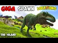 ARK The ISLAND BEST GIGA Spawn LOCATIONS