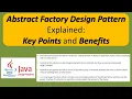 Abstract Factory Design Pattern Explained Key Points and Benefits