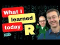 R programming - What we learned today Episode 1