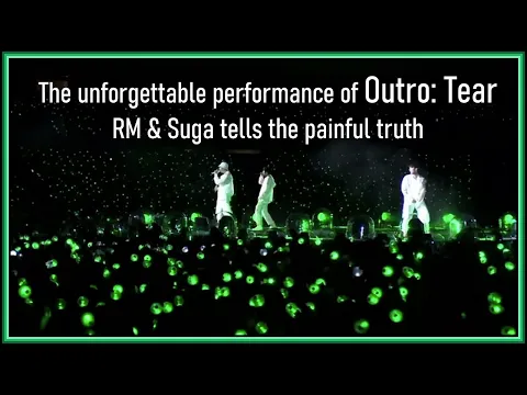 Download MP3 BTS - Outro: Tear (+ Comments by RM \u0026 Suga) @ BTS World Tour Love Yourself 2018 [ENG SUB] [Full HD]