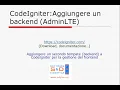 07 CodeIgniter-Backend template AdminLTE Tutorial