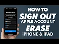 How to Remove Your Apple ID and Factory Reset an iPhone or iPad iOS 18 Guide