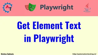 Get Element Text in Playwright Java