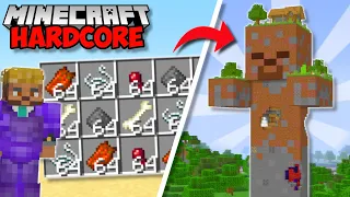 I Built An INSANE MOB FARM in Minecraft Hardcore