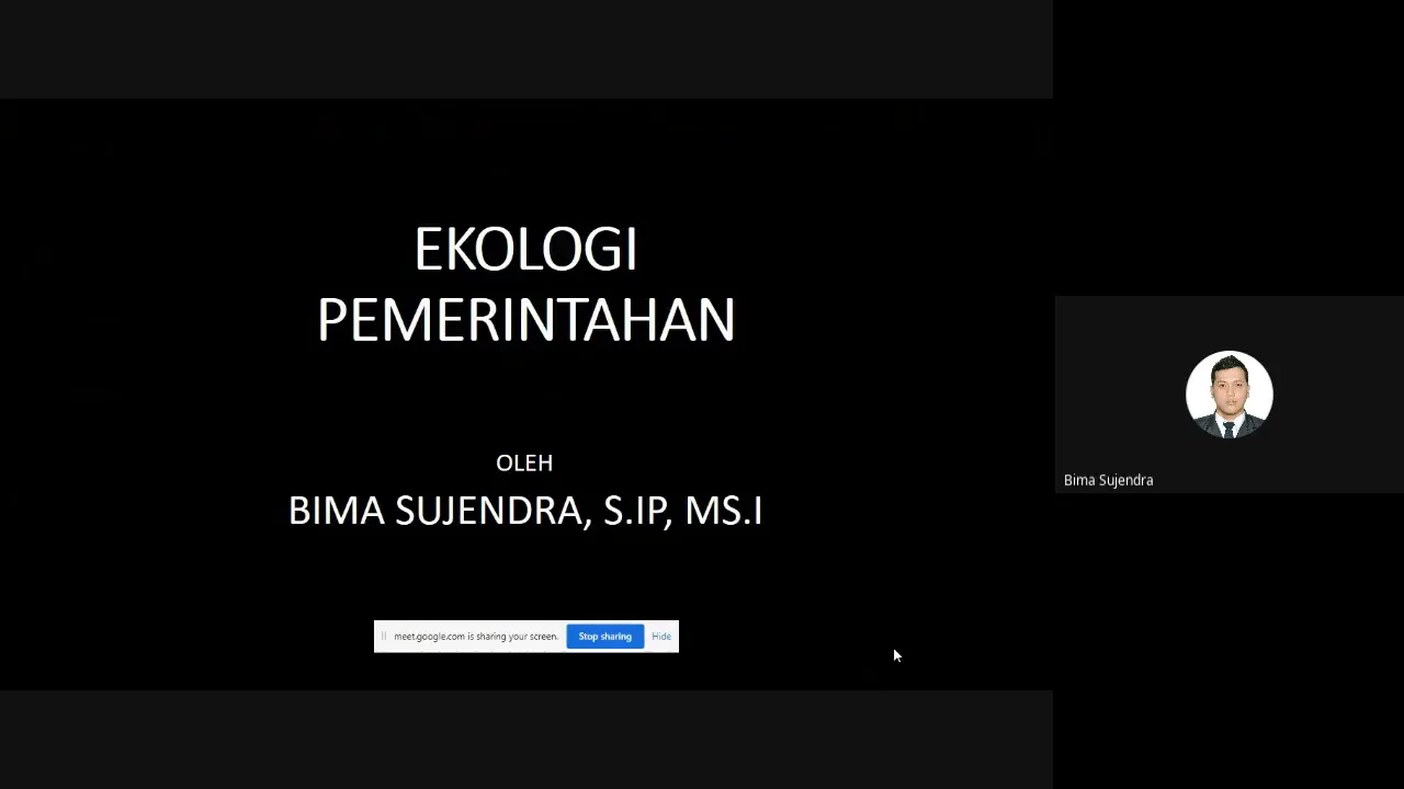 Pengertian Dan Prinsip Ekologi Pemerintahan Bima Sujendra