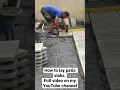 Laying patio slabs
