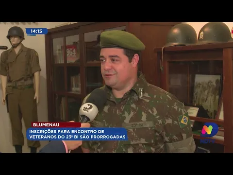 Blumenau: inscrições para encontro de veteranos do 23° BI são prorrogadas