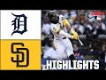 Detroit Tigers vs San Diego Padres Full Game Highlights ESPN MLB