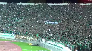 روعة جمهور الرجاء العالمي مع أغنية ناض العالم يسقسي 