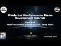Wordpress WooCommerce Theme Development Tutorials Modifying archive-product php Using Hooks