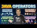 Operator in Java Arithmetic Increment and Decrement Assignment Short Hand Comparison