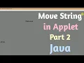Move String In Applet Part - 2 JAVA