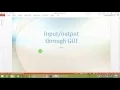 How to input output through GUI In java