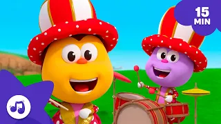 A Orquestra dos Bichinhos 🎵 Compilação Infantil [15 min] | Português do BRASIL