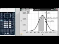 TI-Nspire CX Normal Distribution Curve