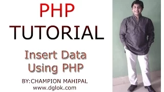 Learn PHP Tutorial 38 How to insert data in Database using PHP and execute sql query