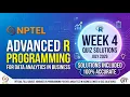 Advanced R Programming for Data Analytics in Business NPTEL Week 4 Quiz Solutions July 2026