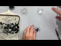Fuzzy die cut Tutorial using flocking powder