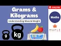 Grams Kilograms and Tonnes Understanding Weight Mass