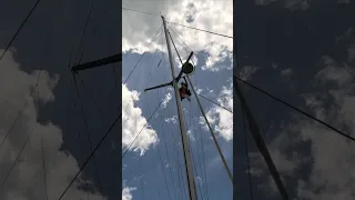 Kid Climbs Mast for Real Ocean Skills 😳 (Dangerous? Yes!)