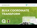 Bulk Coordinate Transform using QGIS - Advanced QGIS