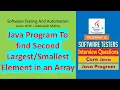 16 - Java program to find Second element in an array