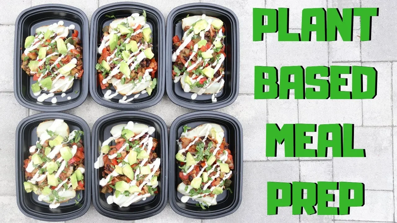 Loaded Baked Potatoes   Plant Based Meal Prep