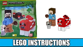 LEGO Instructions - Minecraft - 662407 - Steve and Mooshroom - Magazine Gift