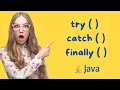 Exception Handling try catch and finally in Java