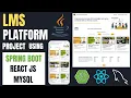 Learning Management System Project using Spring Boot React JS Course Selling Website in React JS