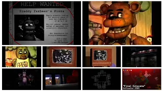 FNaF in REAL TIME FnAFirt - ALL CUTSCENES