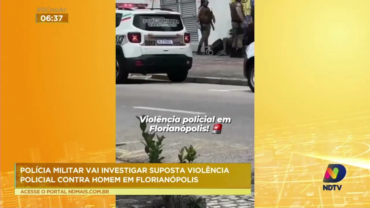 Polícia Militar vai investigar suposta violência policial contra homem em Florianópolis