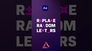 Replace Random Letters in After Effects Tutorial