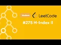 H-Index II - Binary Search