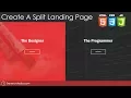 Create a Split Landing Page With HTML CSS JS