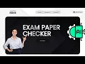 Automated - Exam Paper Checker Python Project Grading System AI