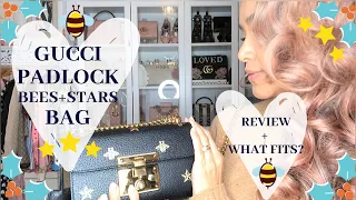 GUCCI Bees Stars PadLock Bag Review What Fits