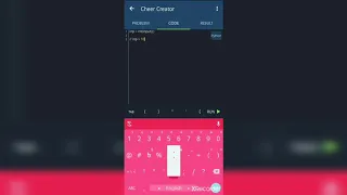 Cheer Creator Problem Solution in Python Sololearn